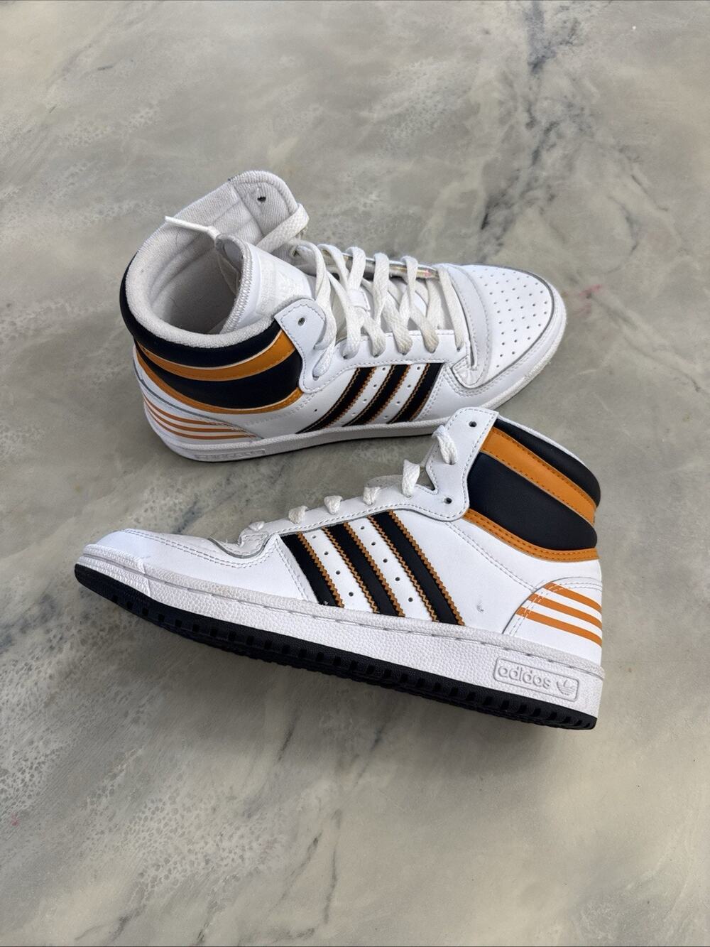 Adidas Top Ten RB Mid White Black Bright Orange GV9440 Women’s SZ 7